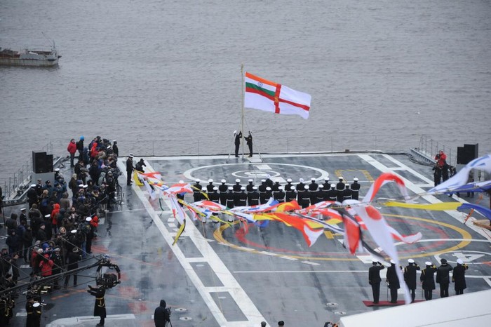 Tàu sân bay INS Vikramaditya trong lễ bàn giao cho Hải quân Ấn Độ ngày 16 tháng 11 năm 2013